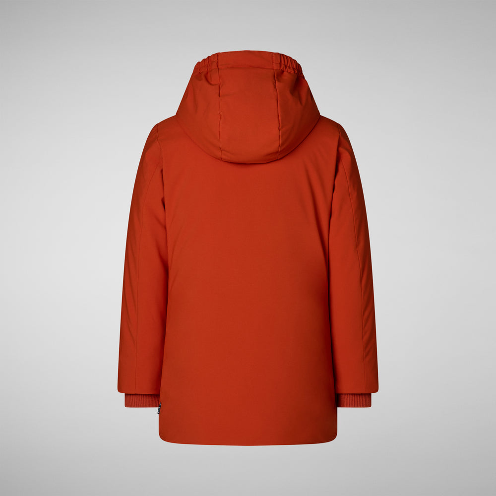 Save the duck PARKA CON CAPPUCCIO BAMBINA ALLY ARANCIONE Esporta salva