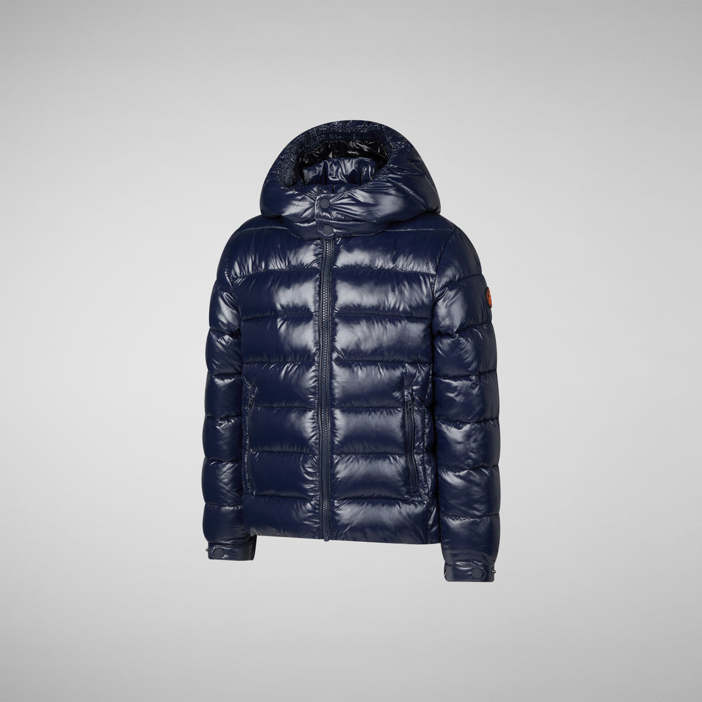 Save the duck PIUMINO ANIMAL FREE BAMBINO NILES BLU NERO In Linea