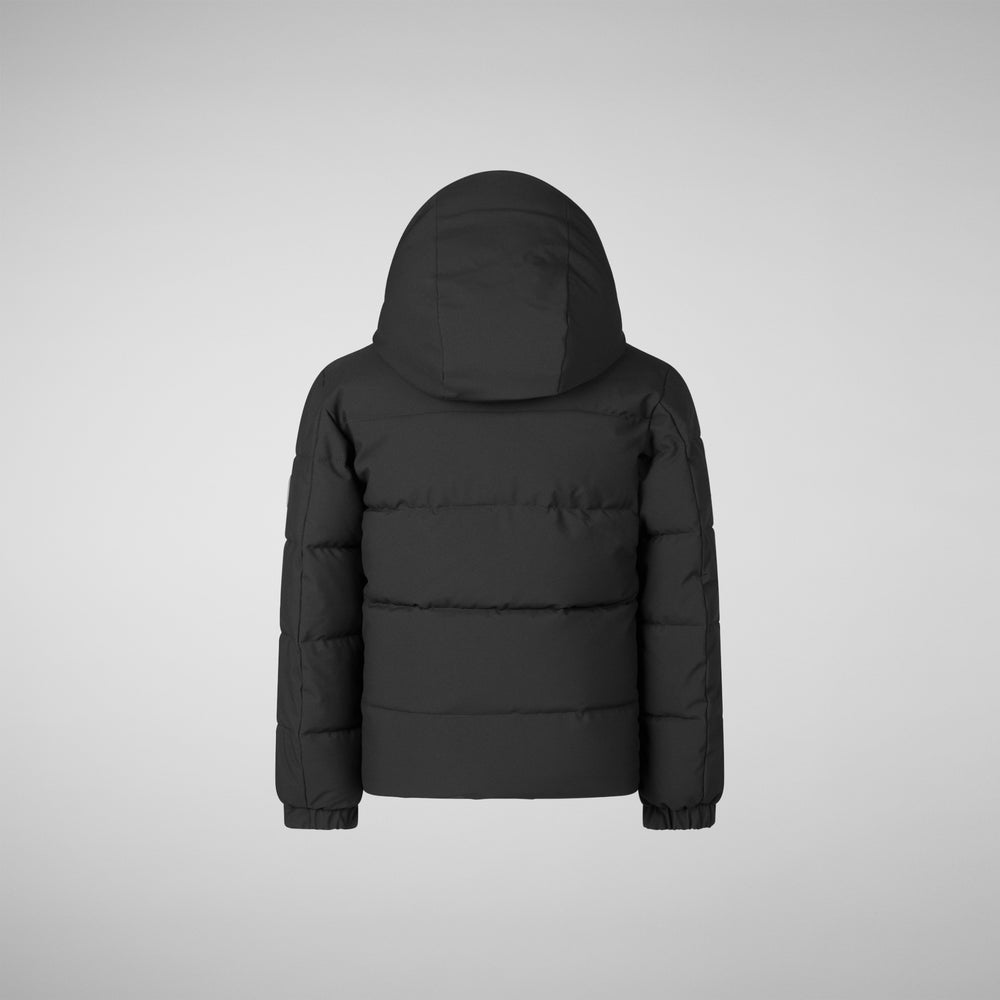 Save the duck PARKA CON CAPPUCCIO BAMBINO KLAUS NERO Qualità