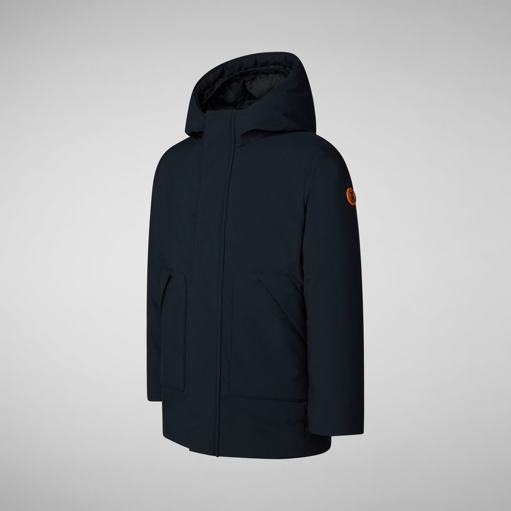 Save the duck PARKA CON CAPPUCCIO BAMBINO ALBI BLU NERO Promozione