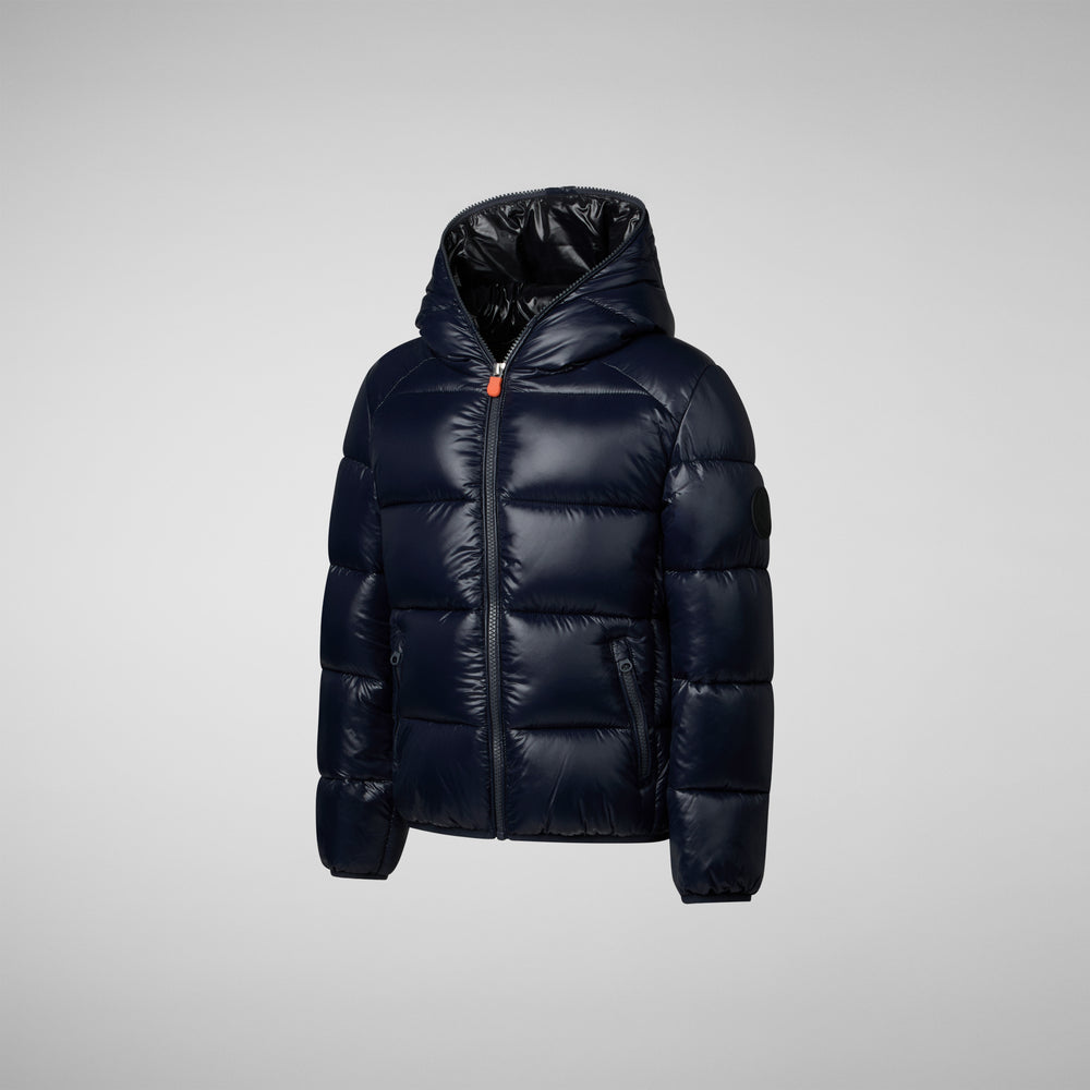 Save the duck PIUMINO ANIMAL FREE BAMBINO ARTIE BLU NERO Pezzi Unici