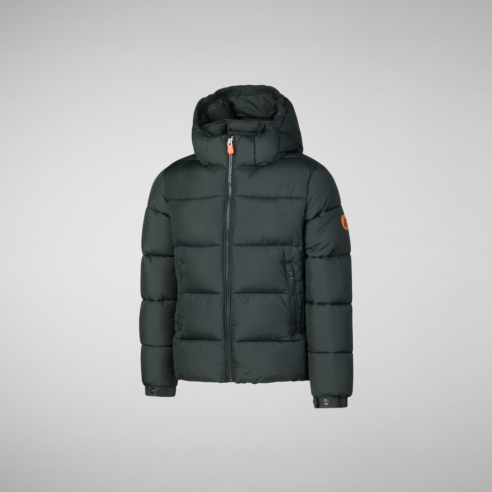 Save the duck PIUMINO ANIMAL FREE BAMBINO FOSTER VERDE NERO Qualità Garantita