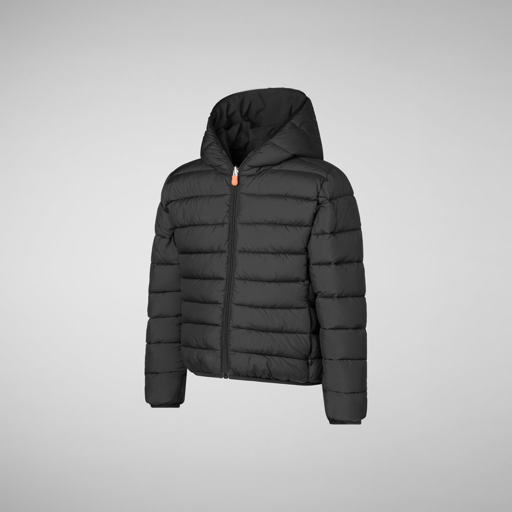 Save the duck GIACCA CON CAPPUCCIO BAMBINO OLIVER BLU NERO Negozi Online