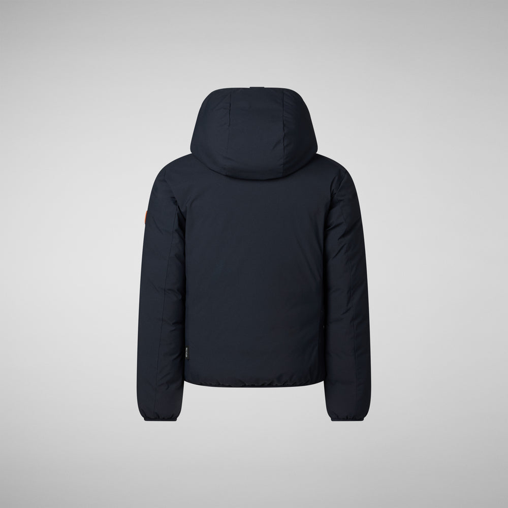 Save the duck GIACCA CON CAPPUCCIO BAMBINO OLIVER BLU NERO Acquista Ora