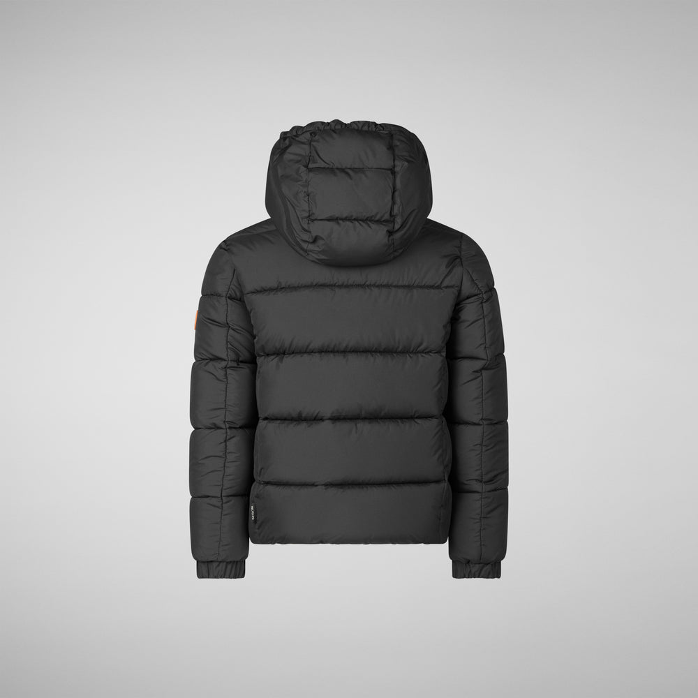 Save the duck PIUMINO ANIMAL FREE BAMBINO FOSTER NERO Consegna Veloce