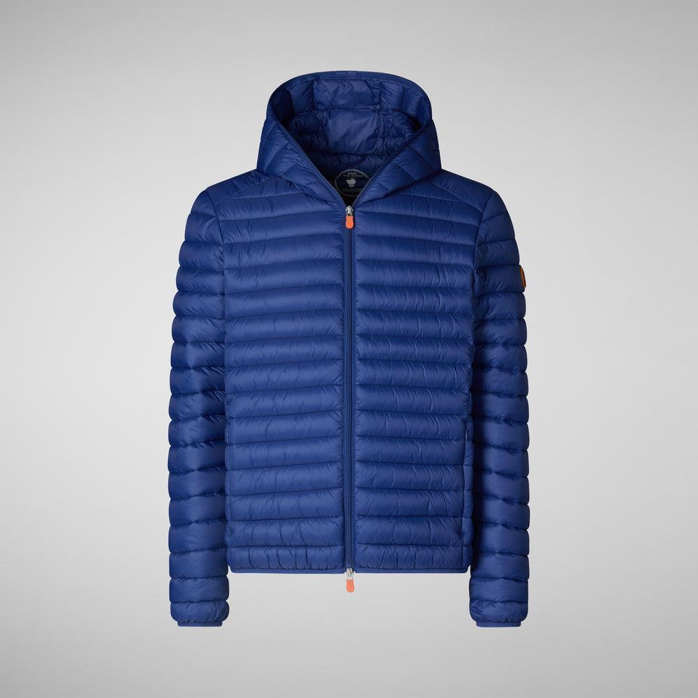 Save the duck Piumino animal free con cappuccio uomo Donald blu elettrico Prezzo Ridotto