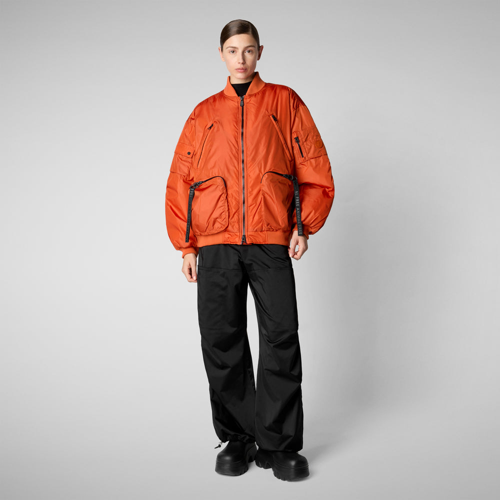 Save the duck Giacca bomber unisex Usher arancione Sottocosto
