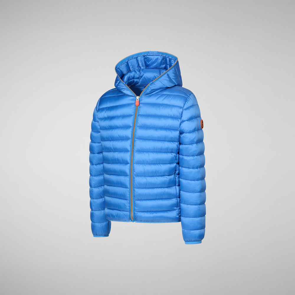Save the duck PIUMINO ANIMAL FREE BAMBINA IRIS BLU CERULEO Online