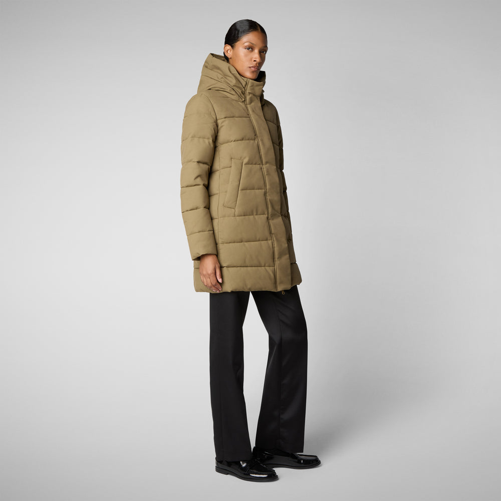 Save the duck CAPPOTTO CON CAPPUCCIO TATIANA VERDE MUSCHIO Saldi Di Fabbrica