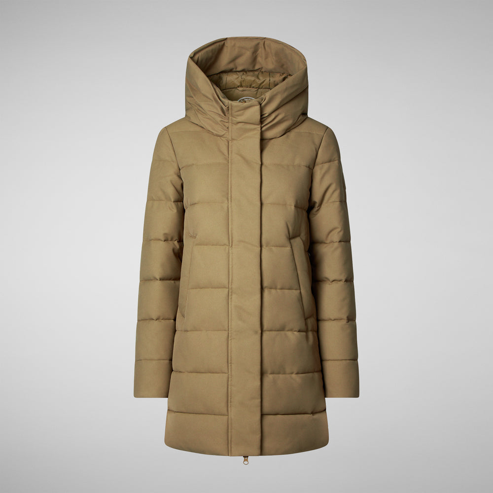 Save the duck CAPPOTTO CON CAPPUCCIO TATIANA VERDE MUSCHIO Saldi Di Fabbrica