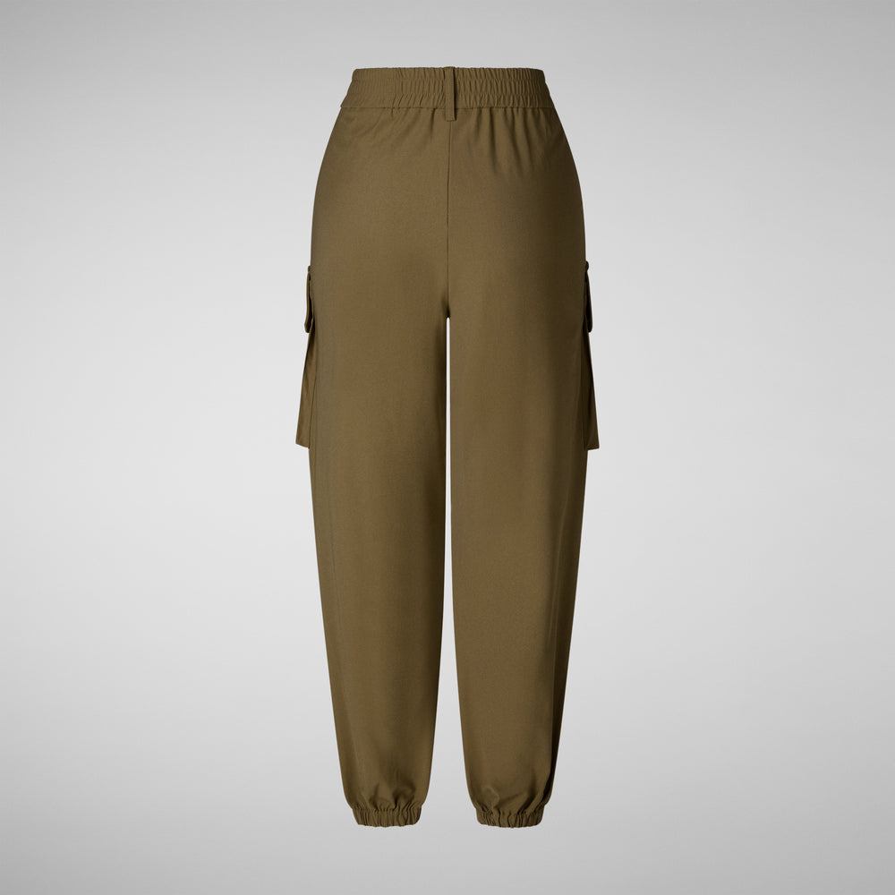 Save the duck PANTALONI CARGO DONNA GOSY VERDE MUSCHIO In Saldo