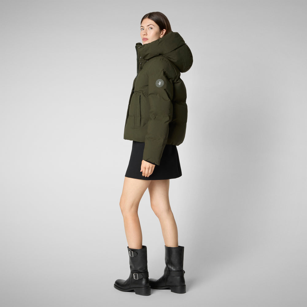 Save the duck PIUMINO ANIMAL FREE DONNA CALLIOPE VERDE TERRA Moda