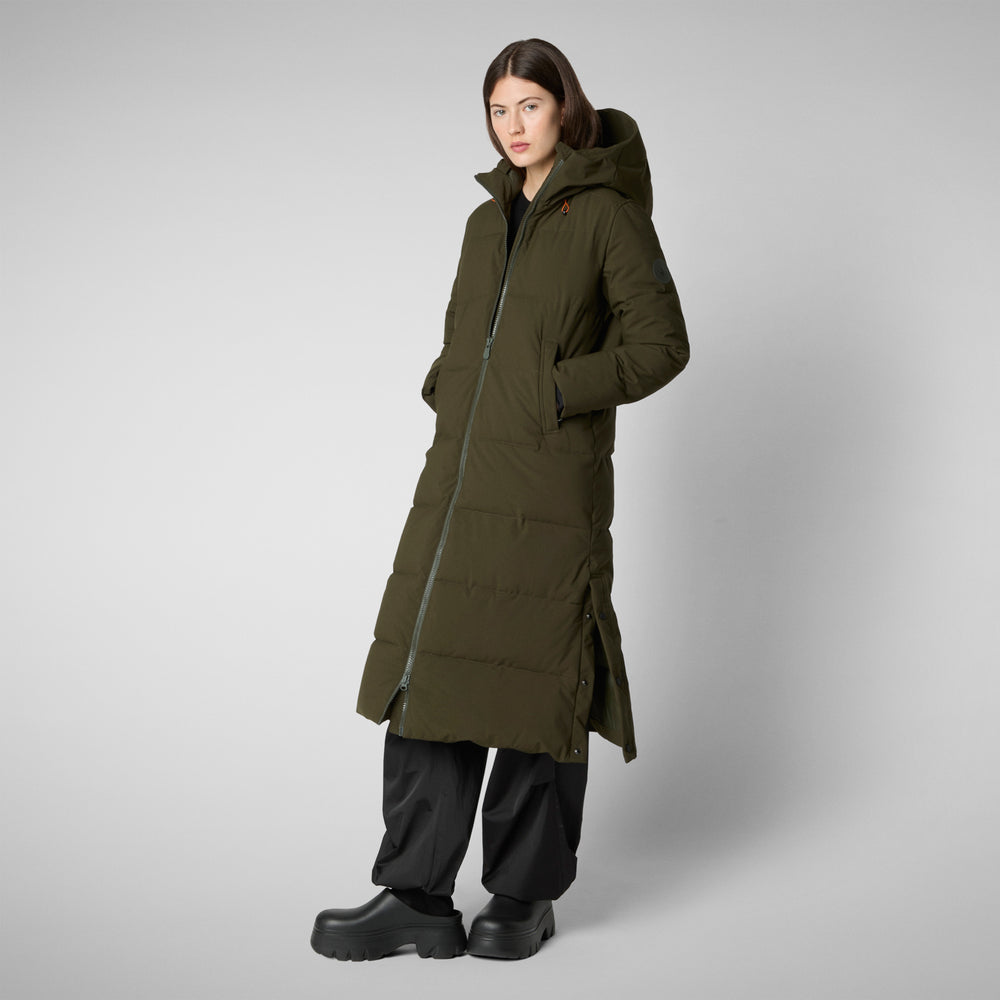 Save the duck PARKA DONNA MISSY VERDE TERRA Comprare a buon mercato
