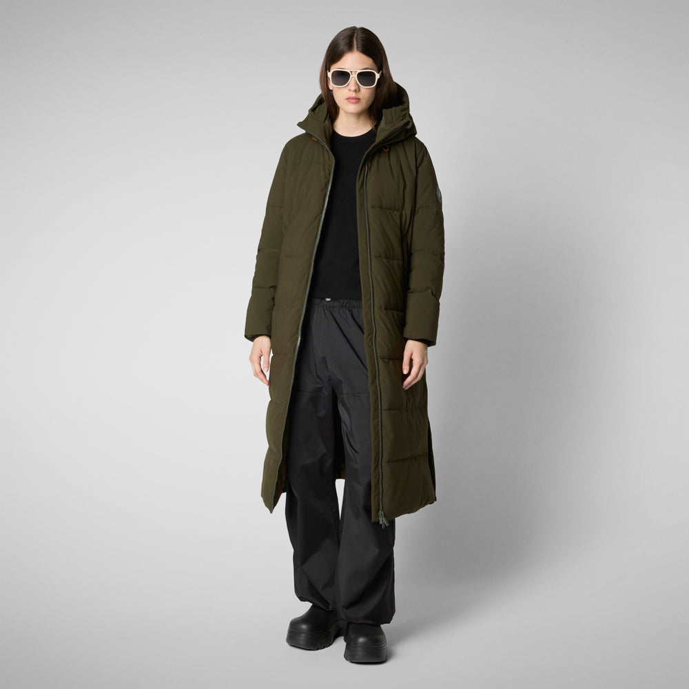 Save the duck PARKA DONNA MISSY VERDE TERRA Comprare a buon mercato