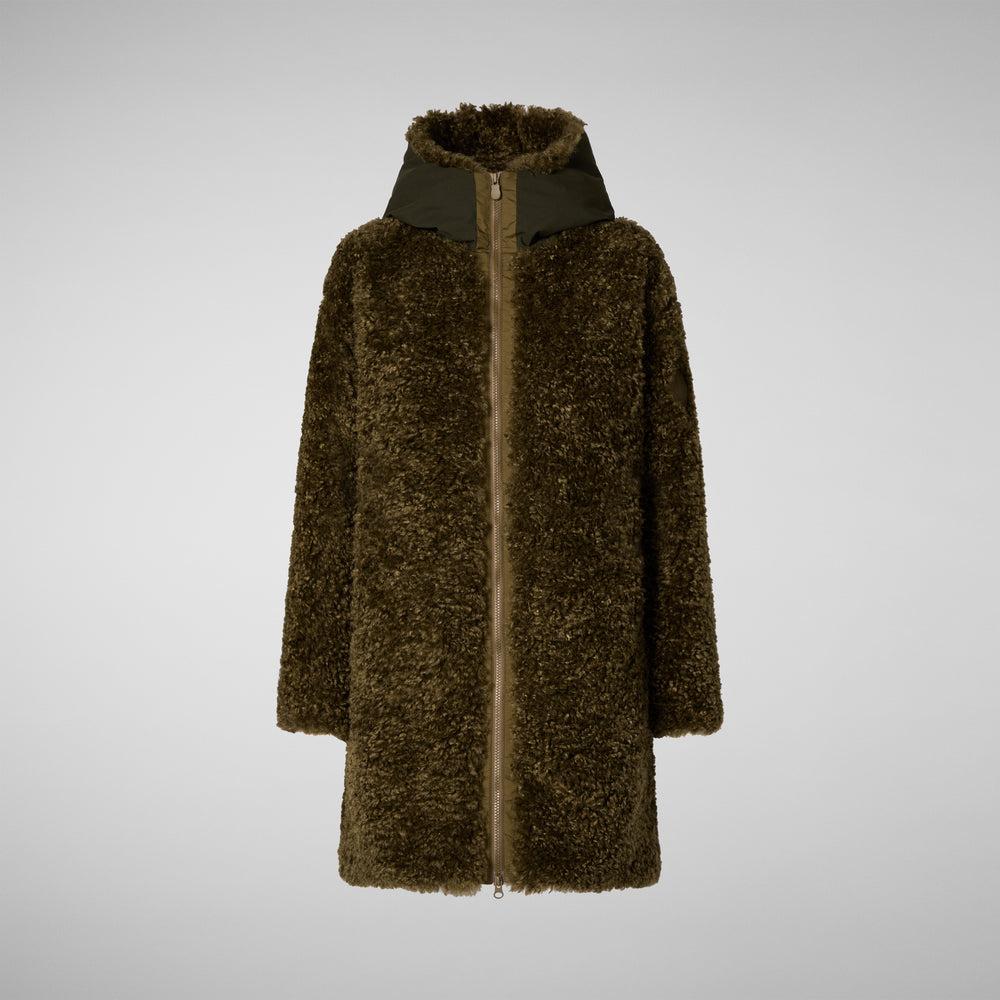 Save the duck GIACCA CON CAPPUCCIO DONNA ANGELICA BARINK GREEN Negozi Online
