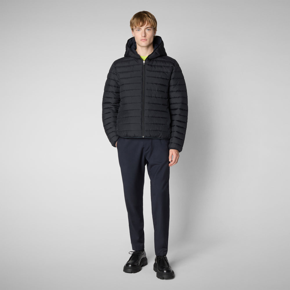 Save the duck MAN'S ANIMAL FREE PUFFER EZRA BLU NERO Economico