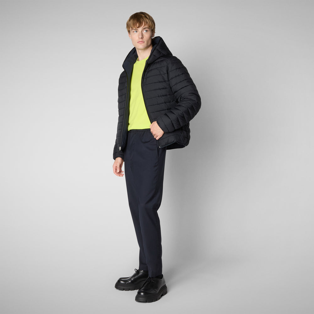 Save the duck MAN'S ANIMAL FREE PUFFER EZRA BLU NERO Economico