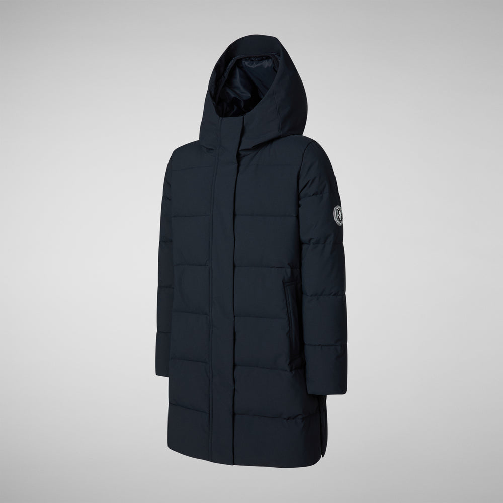 Save the duck PARKA CON CAPPUCCIO BAMBINA SELENE BLU NERO Vendite Flash