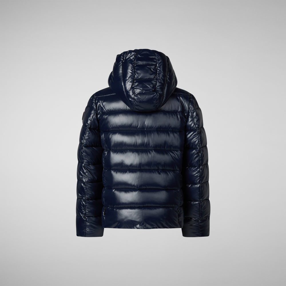 Save the duck PIUMINO ANIMAL FREE BAMBINA EVADINE BLU NERO Negozio
