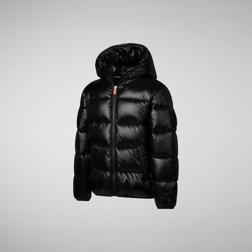 Save the duck PIUMINO ANIMAL FREE BAMBINA KATE NERO Nuova