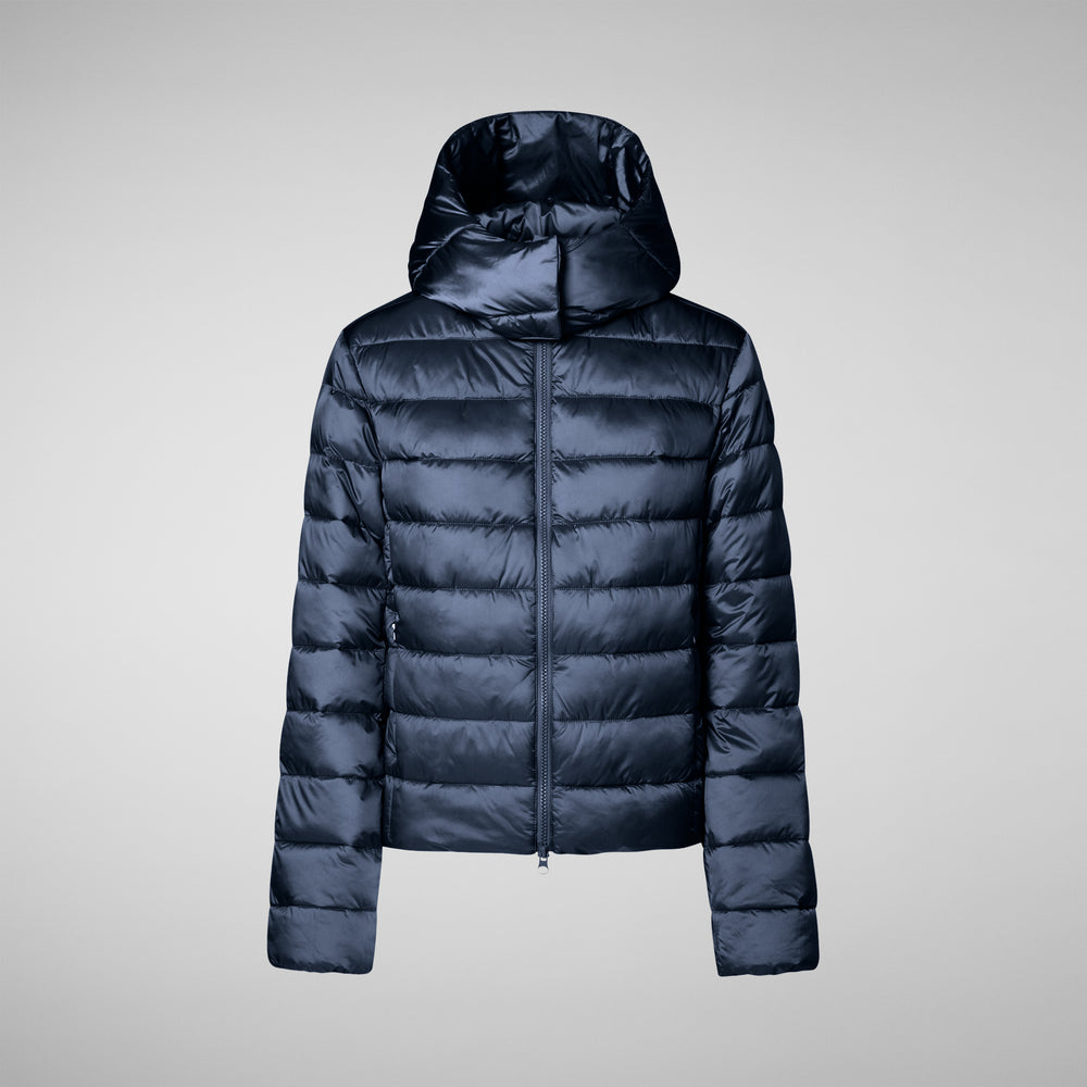 Save the duck PIUMINO ANIMAL FREE CON CAPPUCCIO DONNA LIANA BLU NOTTE Promozione
