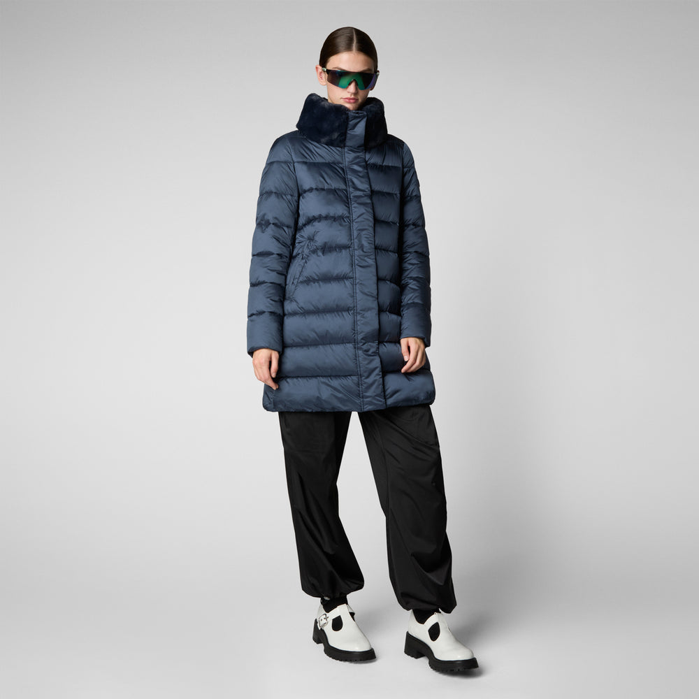 Save the duck PIUMINO ANIMAL FREE DONNA DALEA NIGHT BLU Spedizione Gratuita
