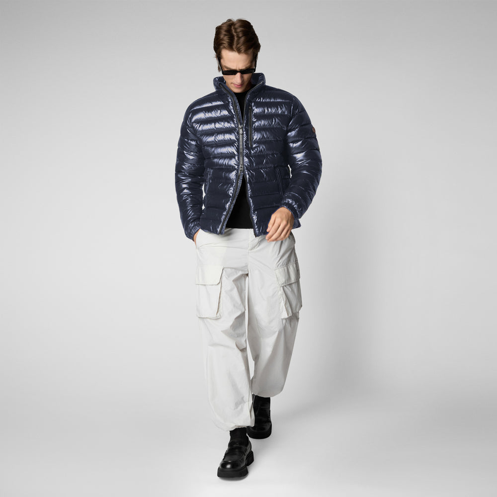 Save the duck GIACCA UOMO HOLDEN IN BLU NERO Consegna Veloce