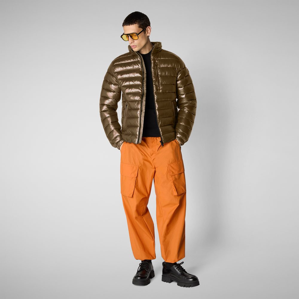Save the duck GIACCA UOMO HOLDEN IN BARK GREEN Presa