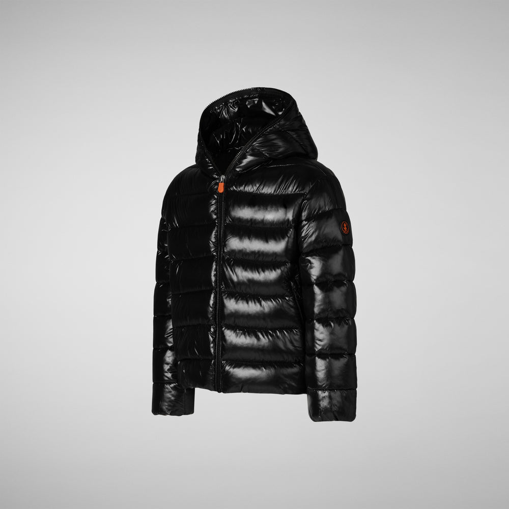 Save the duck BOMBER CON CAPPUCCIO BAMBINA IMARA NERO Economico