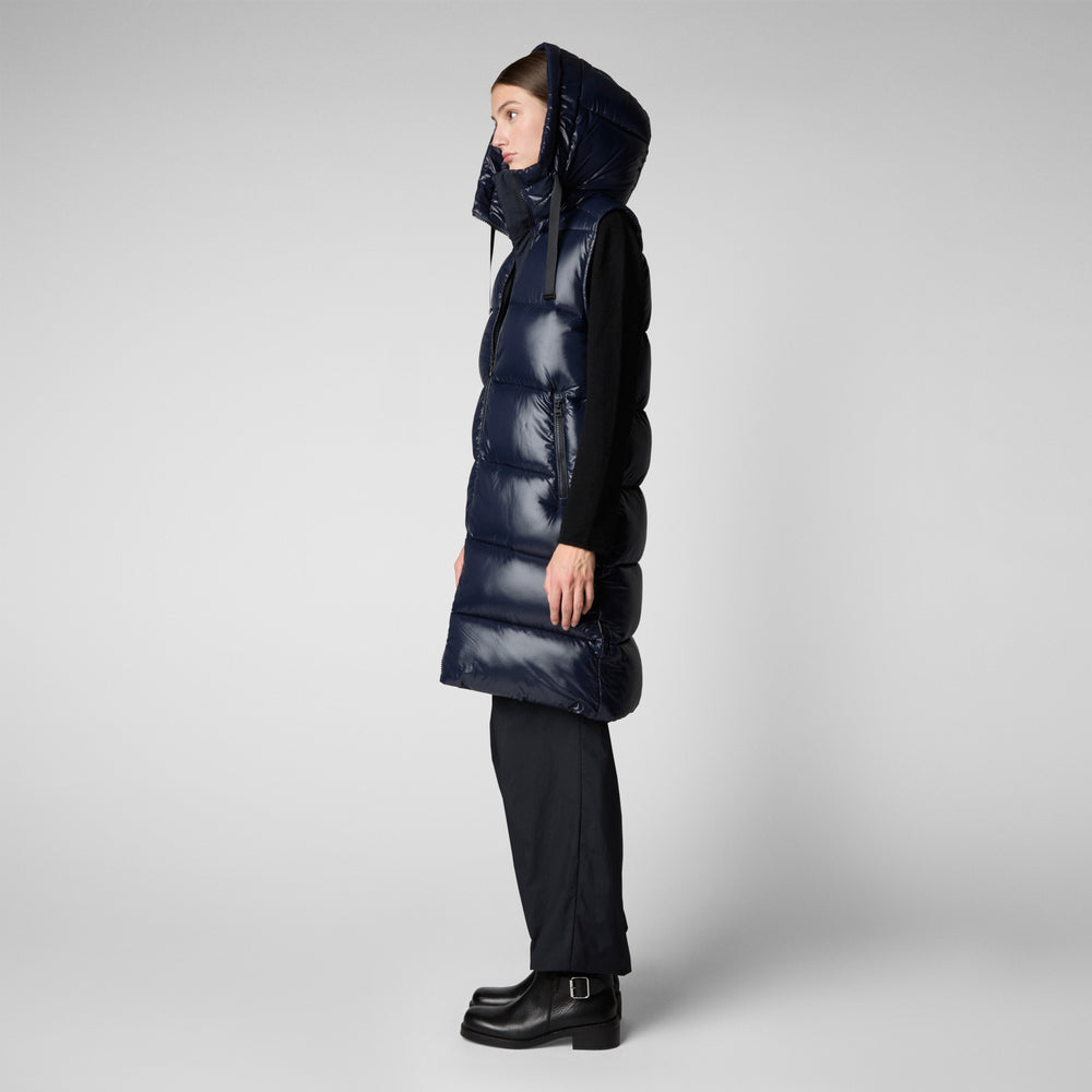 Save the duck GILET CON CAPPUCCIO DONNA IRIA BLU NERO Negozio