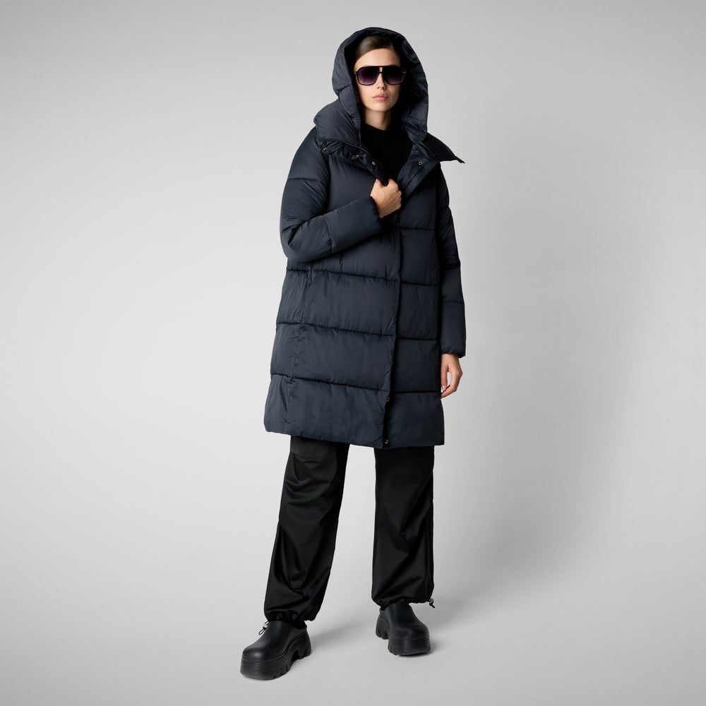 Save the duck PIUMINO ANIMAL FREE DONNA SIBYL BLU NERO Nuova