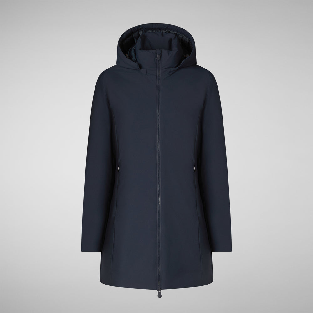 Save the duck PARKA DONNA CON CAPPUCCIO RACHEL BLU NERO Moda