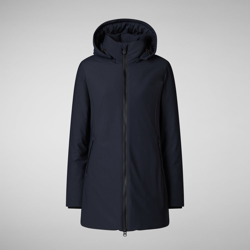 Save the duck giacca DONNA CON CAPPUCCIO LILA BLU NERO 2025