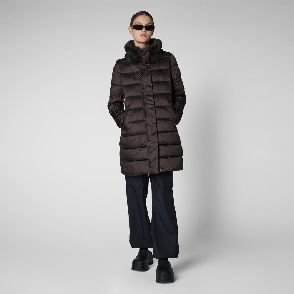 Save the duck PIUMINO ANIMAL FREE DALEA MARRONE NERO Promozione Limitata