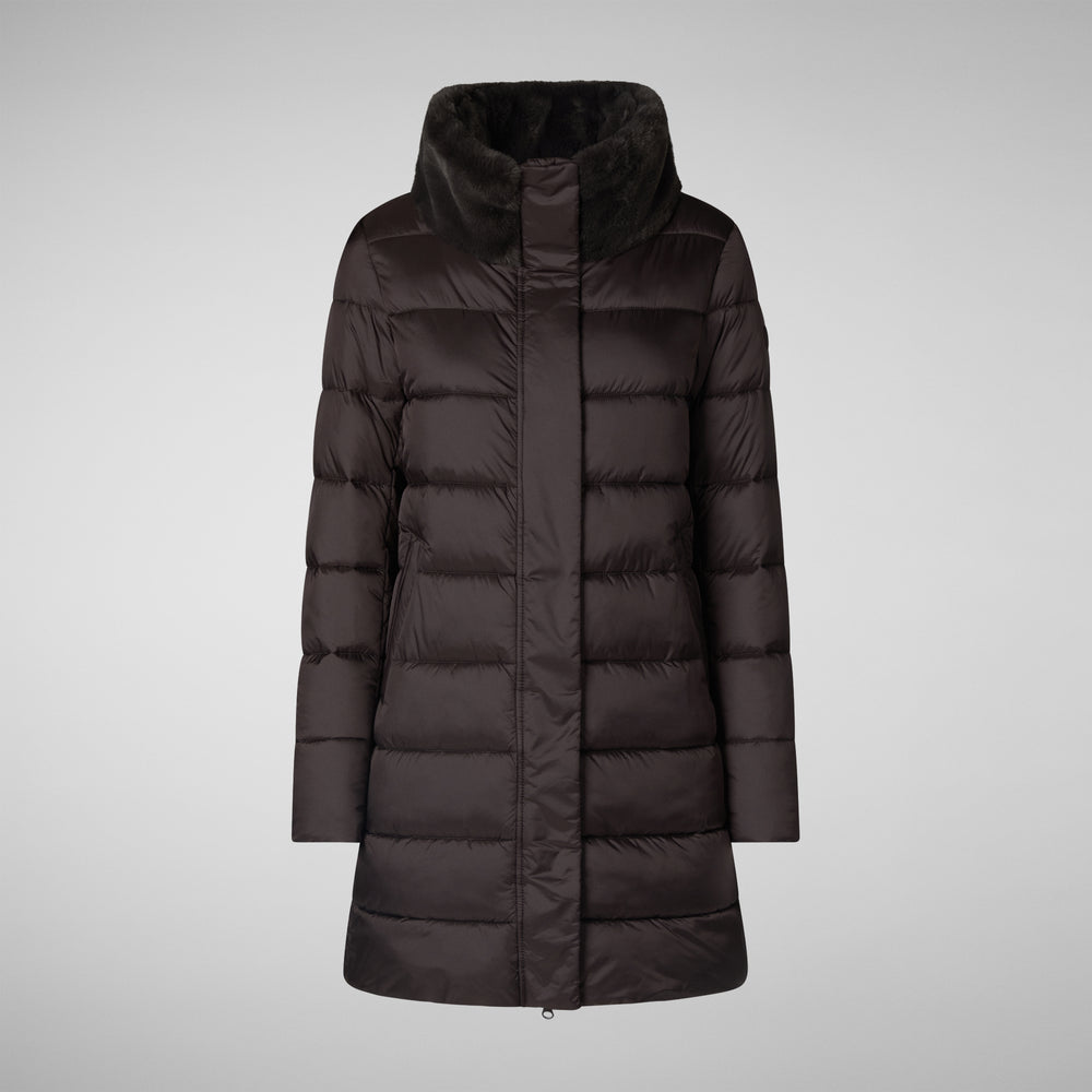 Save the duck PIUMINO ANIMAL FREE DALEA MARRONE NERO Promozione Limitata