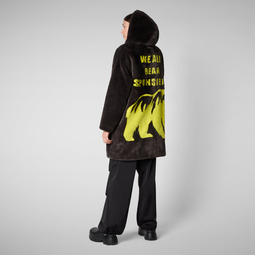 Save the duck GIACCA DONNA KALA MARRONE NERO Sottocosto