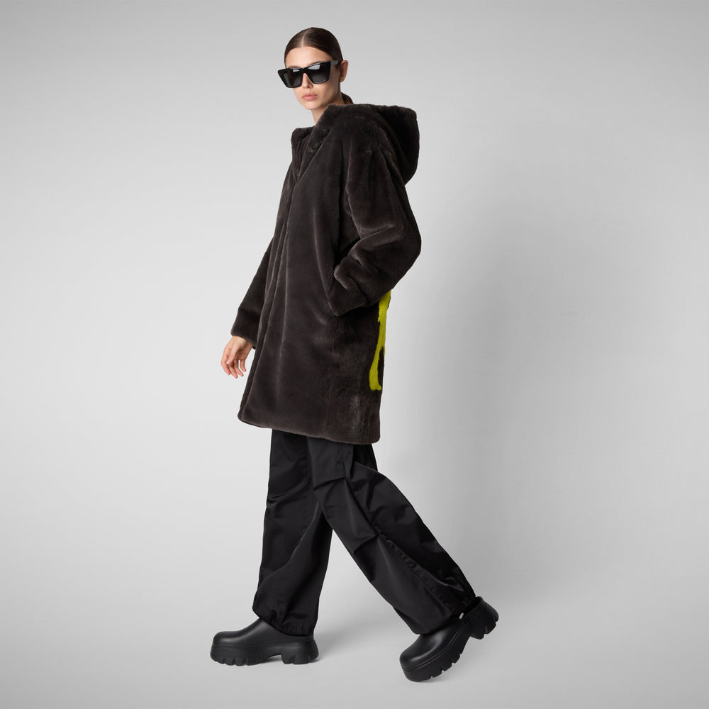 Save the duck GIACCA DONNA KALA MARRONE NERO Sottocosto