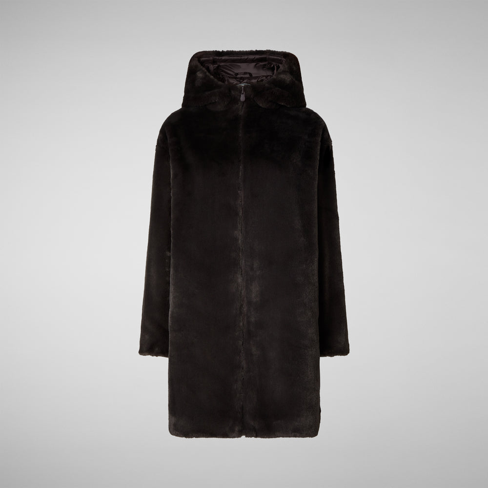 Save the duck GIACCA DONNA KALA MARRONE NERO Sottocosto