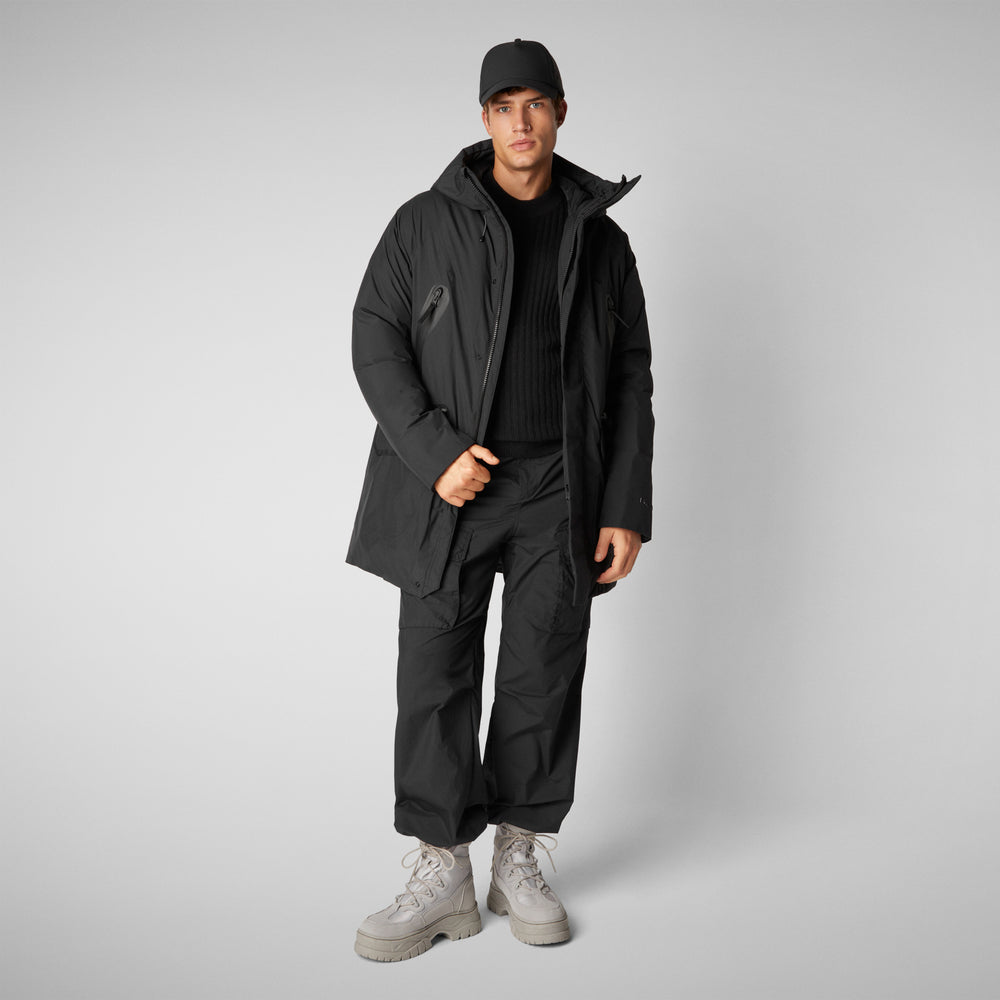 Save the duck PARKA UOMO HARVEY IN NERO Online