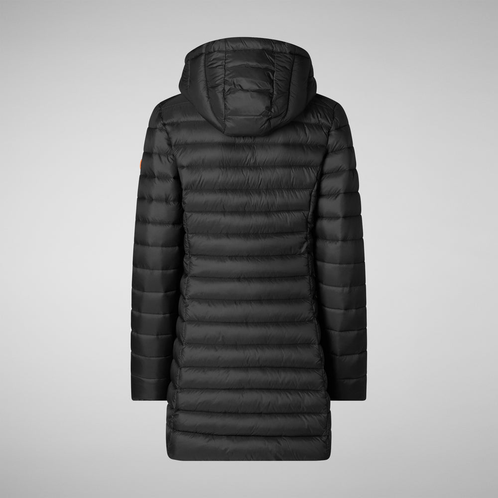 Save the duck PIUMINO ANIMAL FREE CON CAPPUCCIO DONNA CAROL NERO Moda