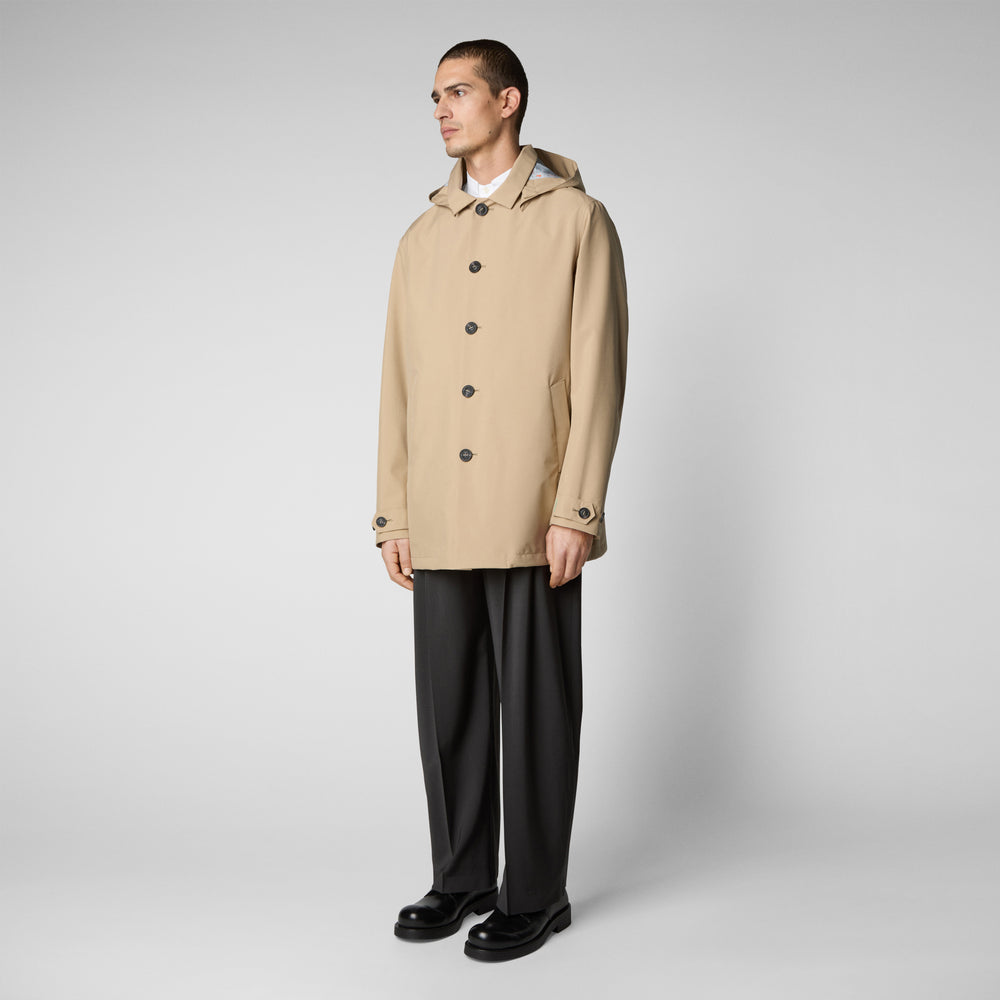 Save the duck Impermeabile uomo Benjamin beige scuro Nuovo