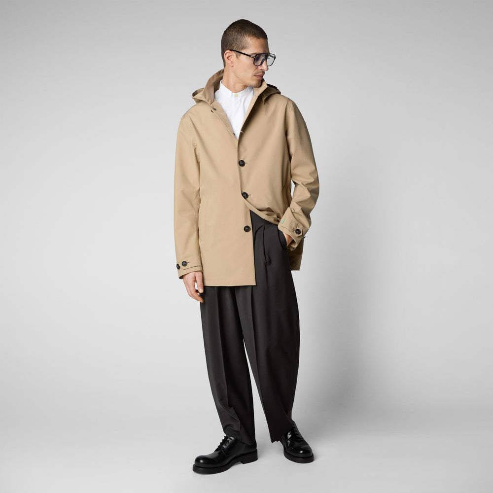 Save the duck Impermeabile uomo Benjamin beige scuro Nuovo