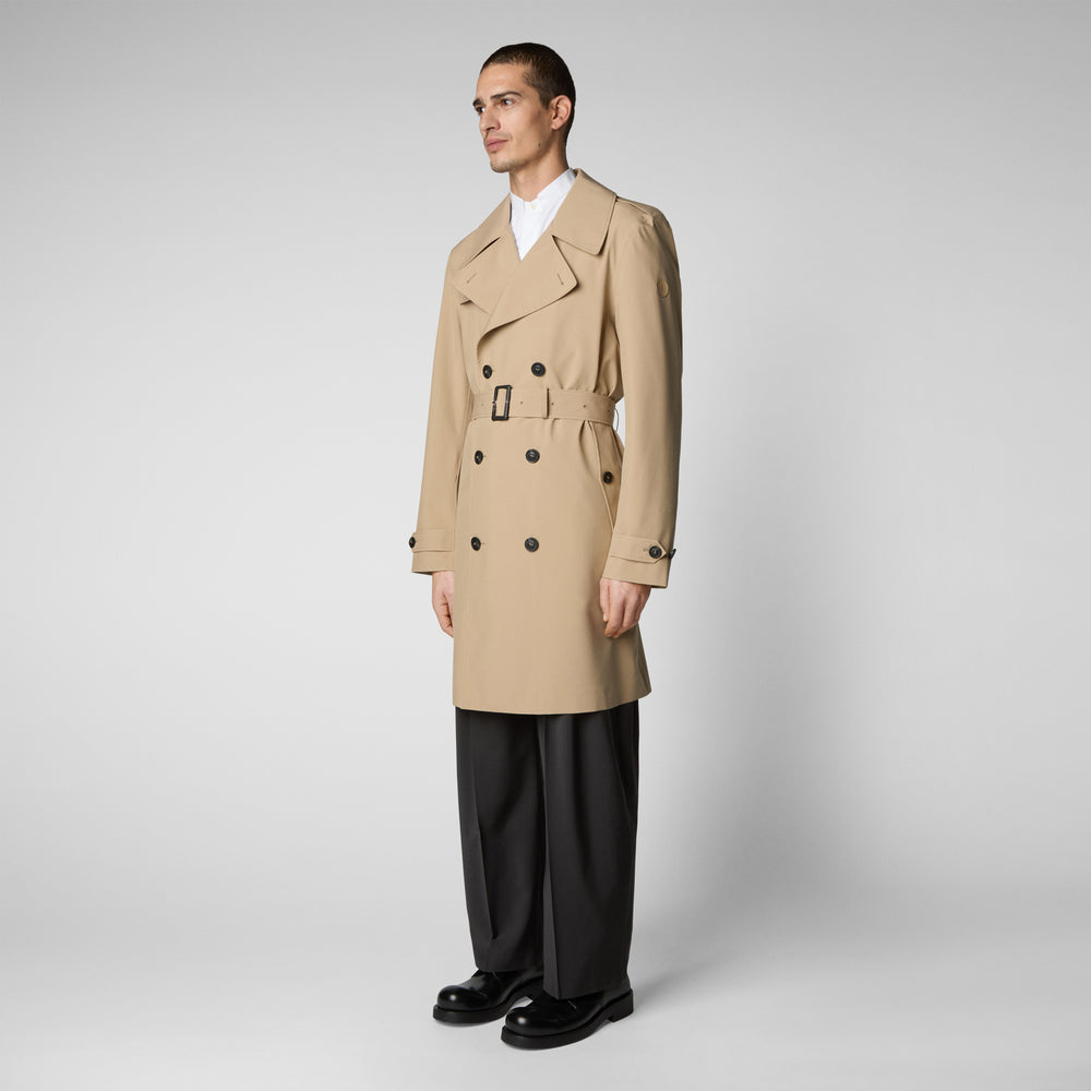 Save the duck Impermeabile uomo Zarek sturdust beige Qualità