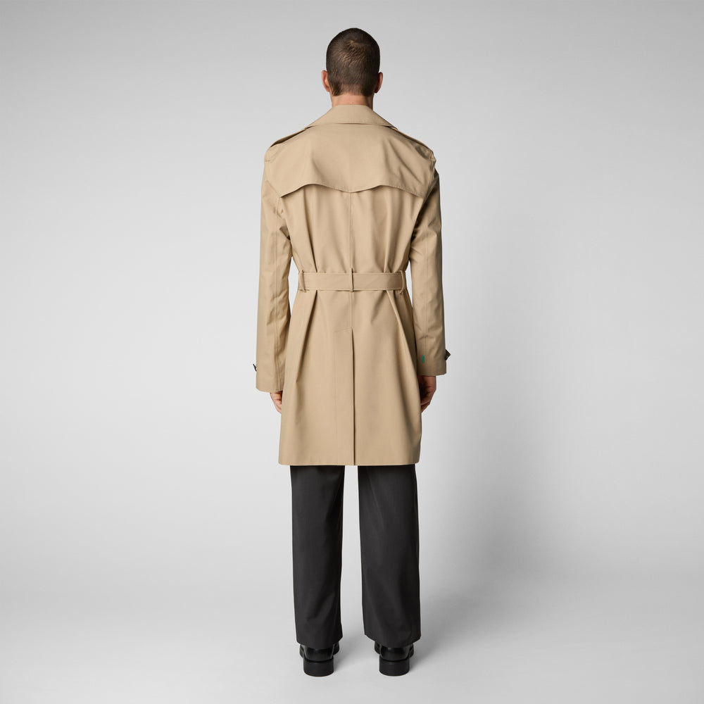 Save the duck Impermeabile uomo Zarek sturdust beige Qualità