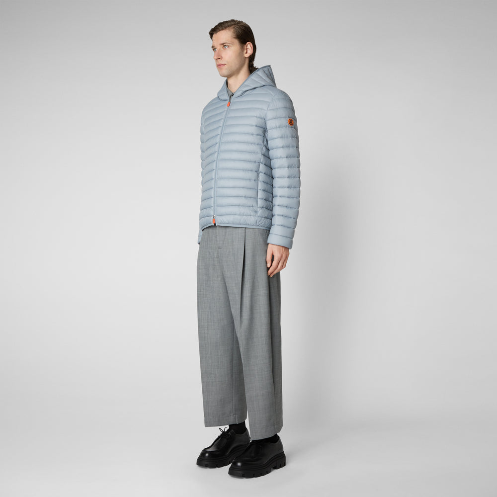 Save the duck Piumino animal free uomo Donald grigio ardesia chiaro Spedizione Gratuita