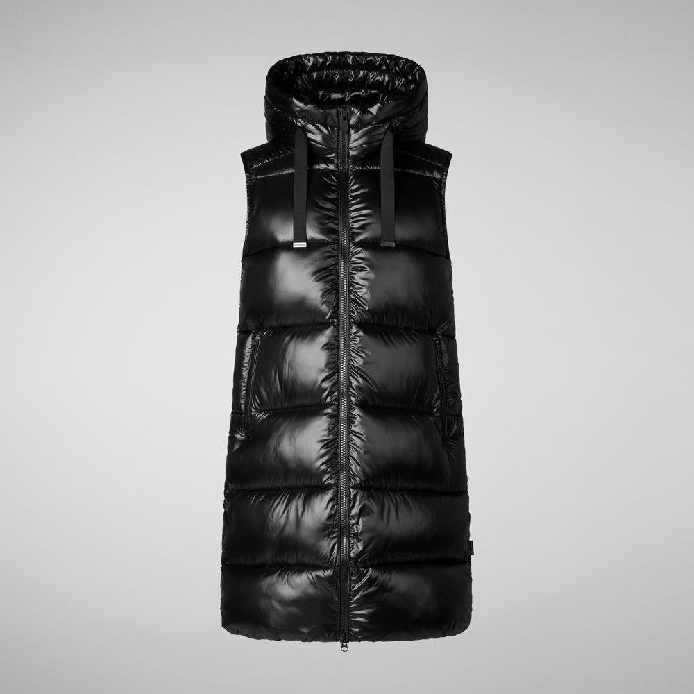 Save the duck GILET CON CAPPUCCIO DONNA IRIA NERO Promozione Limitata