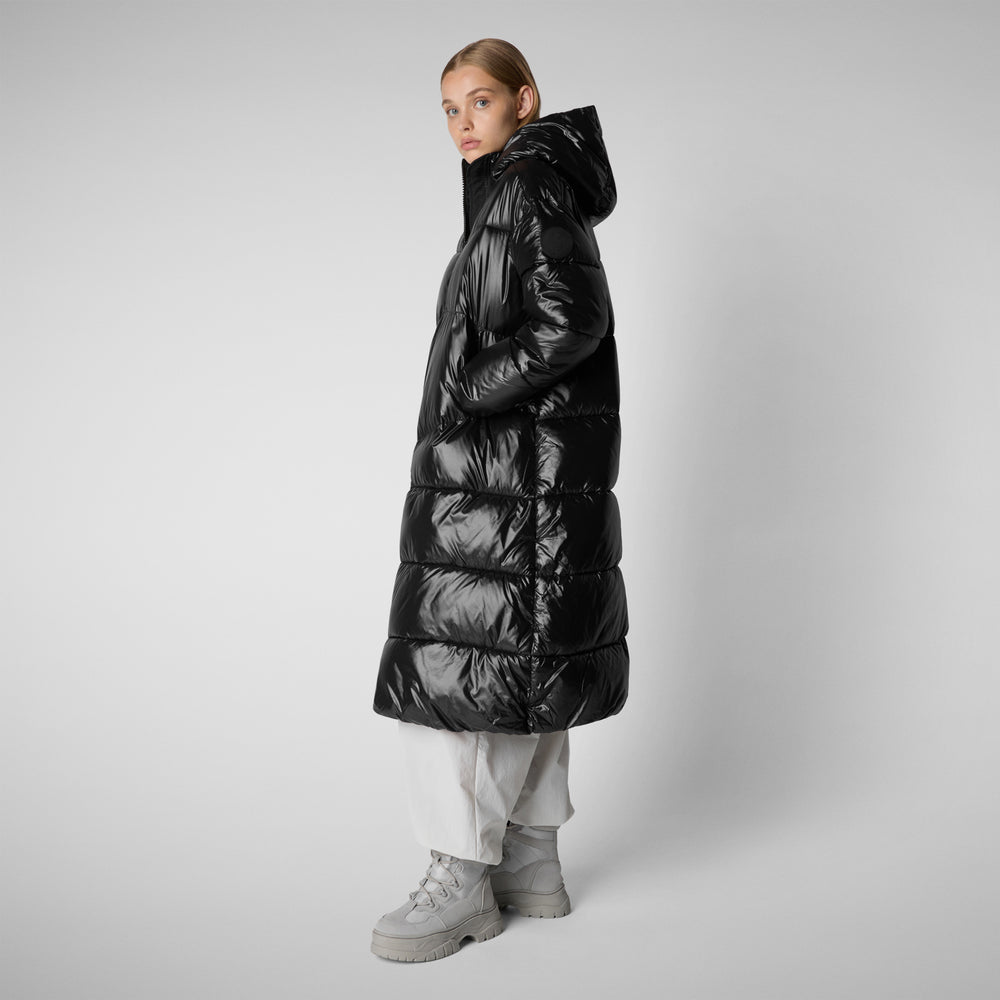 Save the duck PIUMINO ANIMAL FREE CON CAPPUCCIO DONNA CLARICE NERO Shopping Online