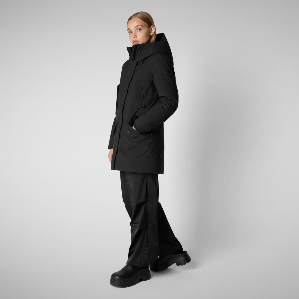 Save the duck PARKA DONNA CON CAPPUCCIO SOLEIL NERO Convenienza