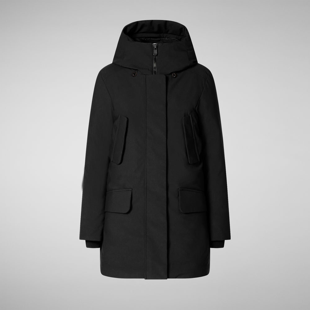 Save the duck PARKA DONNA CON CAPPUCCIO SOLEIL NERO Convenienza