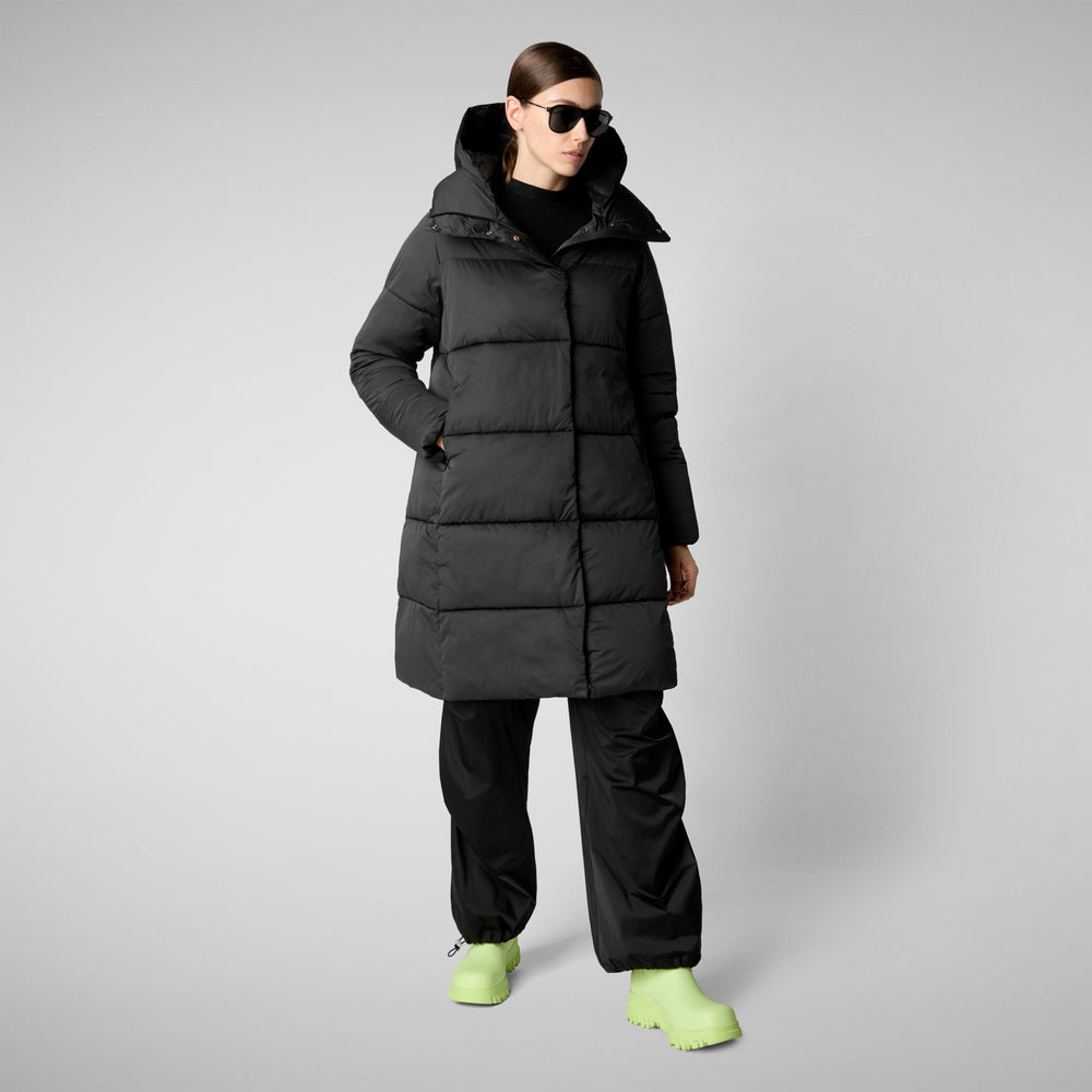 Save the duck PIUMINO ANIMAL FREE DONNA SIBYL NERO Sconto